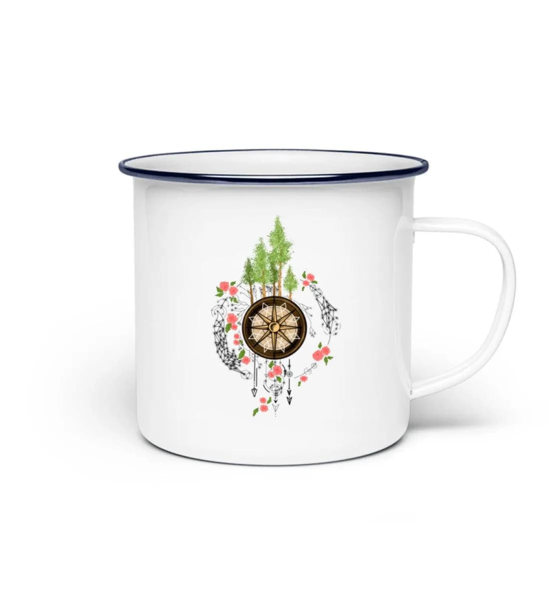 Compass of Nature - Emaille Tasse