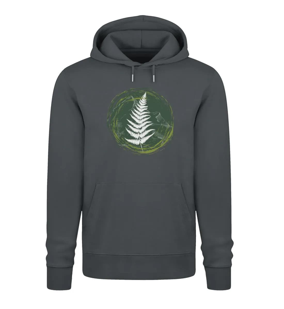 Farn, Berge und Edelweiß - Unisex Premium Bio Hoodie