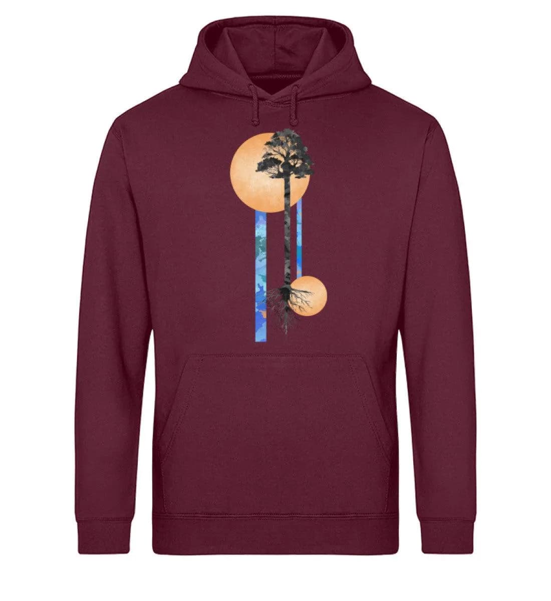 Long Watercolor tree - Unisex Basic Bio Hoodie