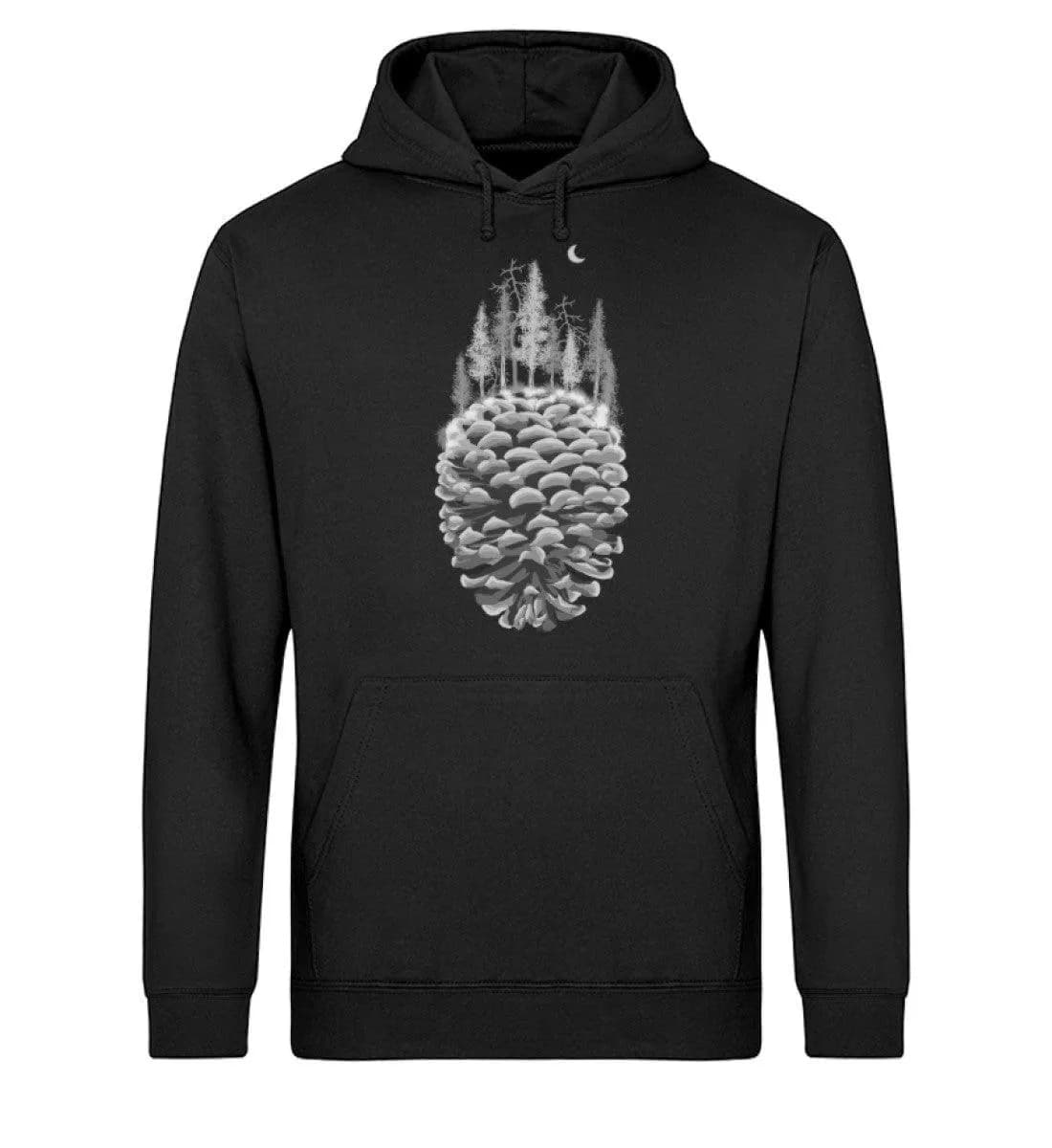 Bäume auf Tannenzapfen - Unisex Basic Bio Hoodie