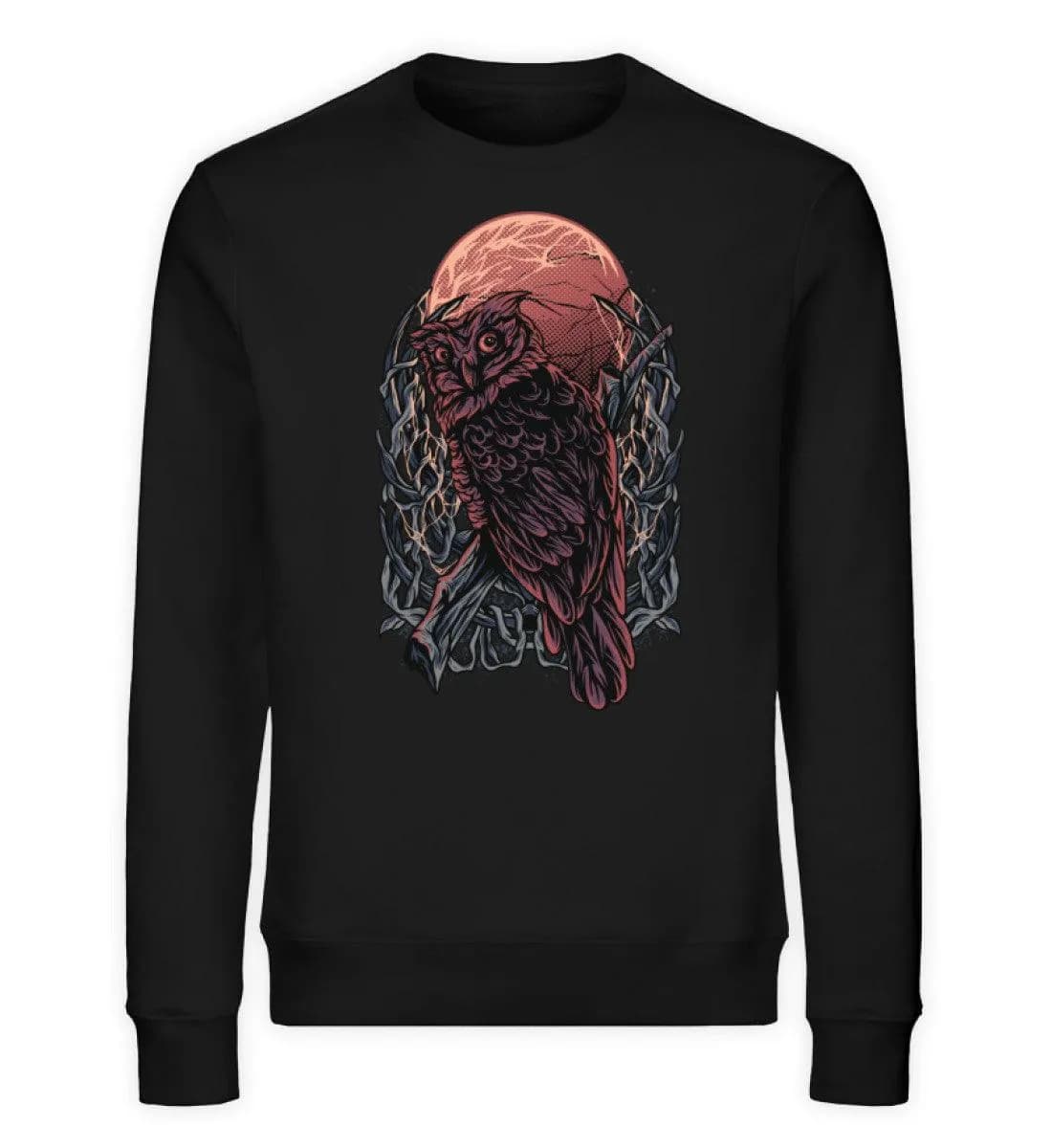 Eule Blutmond - Unisex Bio Sweatshirt