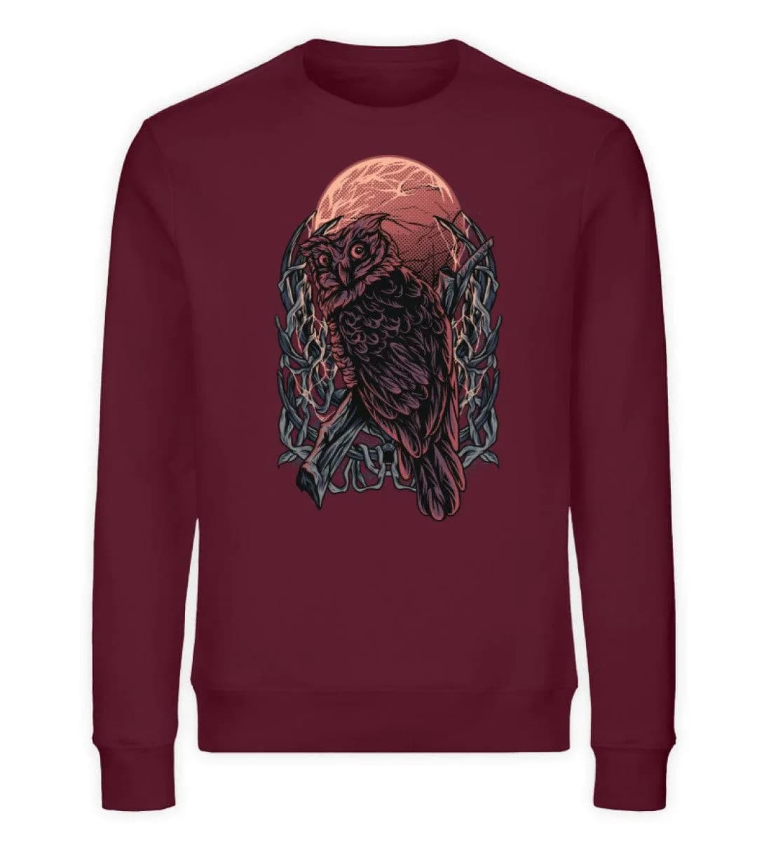 Eule Blutmond - Unisex Bio Sweatshirt