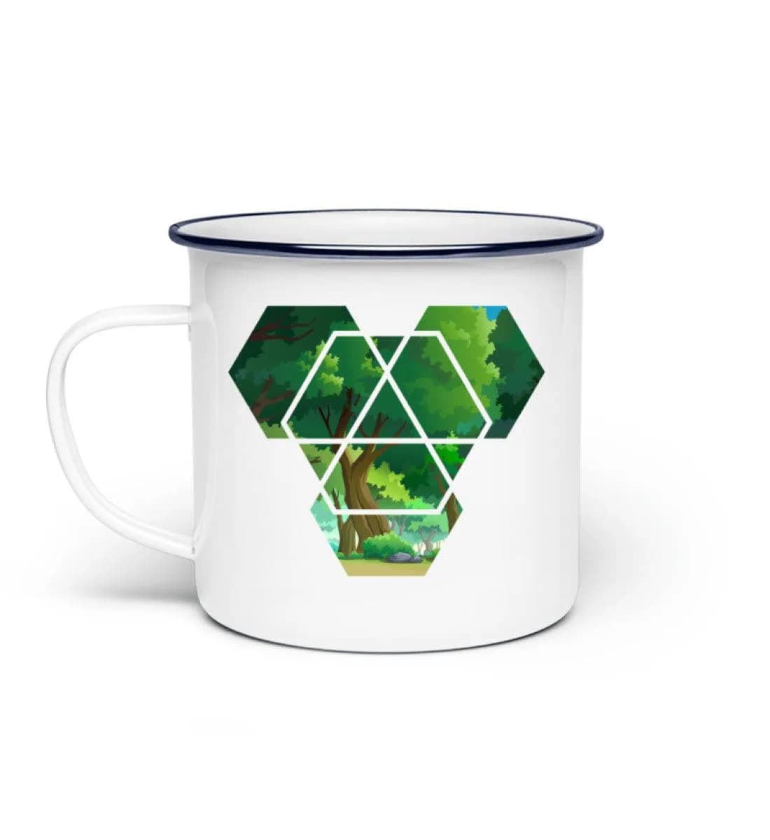 Hexagone - Emaille Tasse