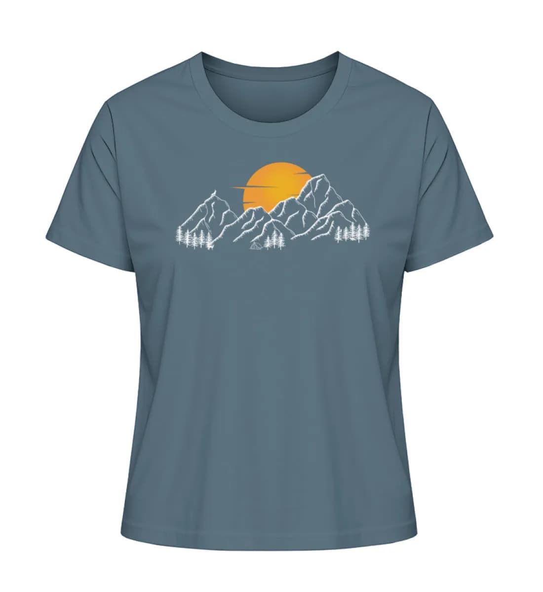 Sonnenuntergang Berge - Damen Premium Bio Shirt