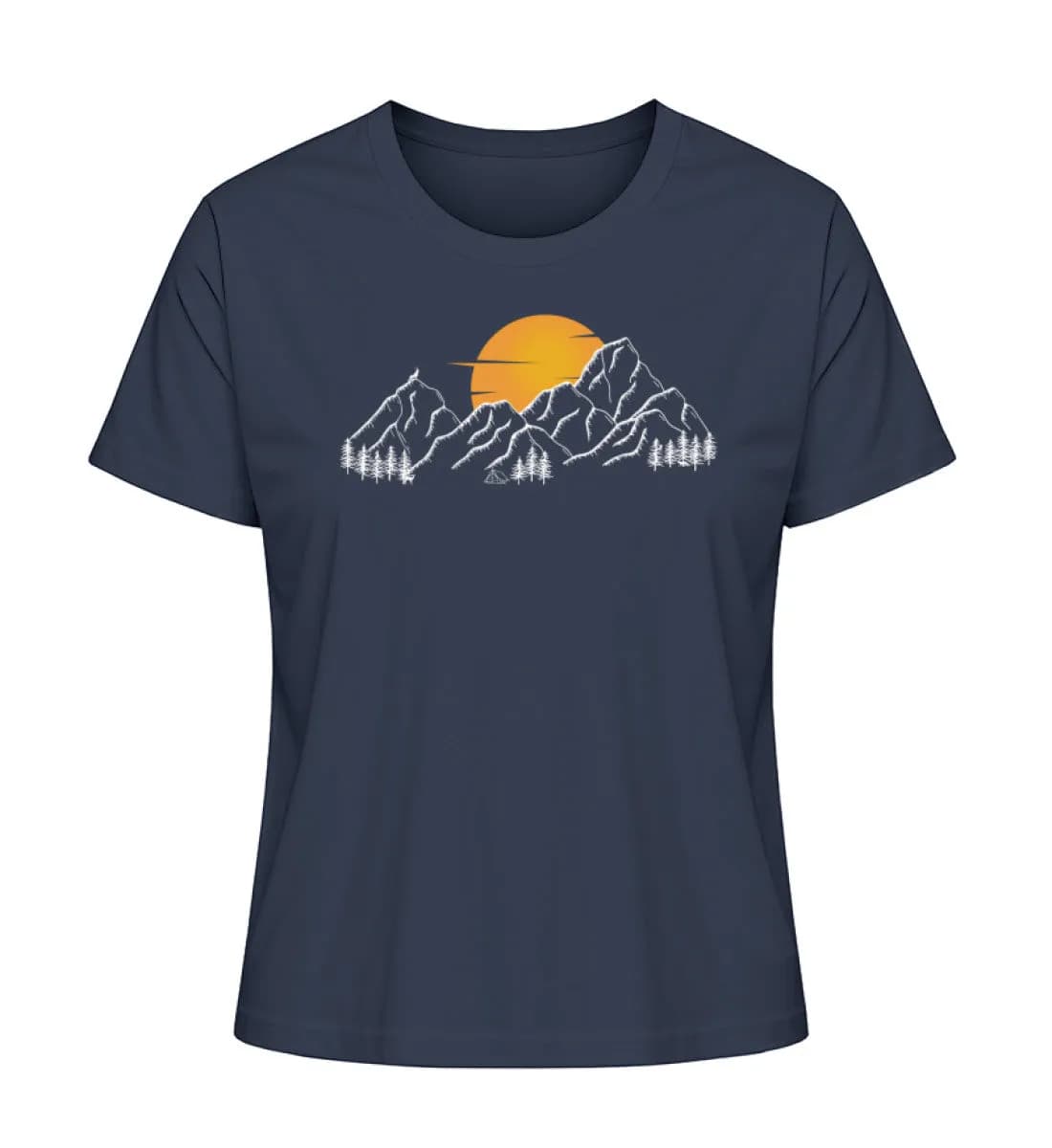 Sonnenuntergang Berge - Damen Premium Bio Shirt