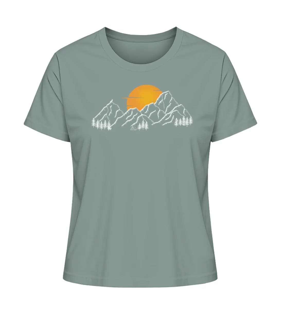 Sonnenuntergang Berge - Damen Premium Bio Shirt