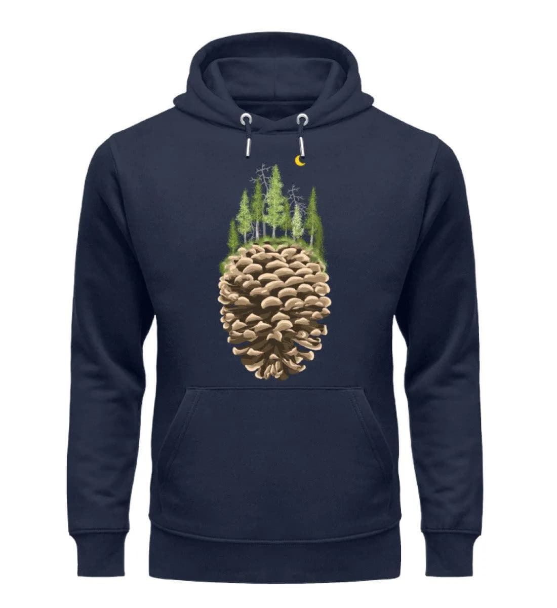 Bäume auf Tannenzapfen - Unisex Premium Bio Hoodie