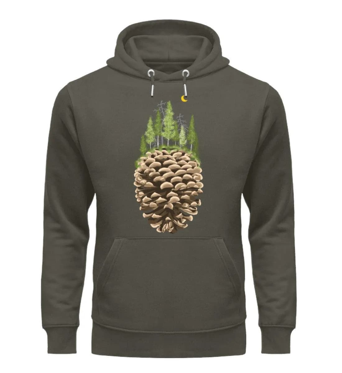 Bäume auf Tannenzapfen - Unisex Premium Bio Hoodie