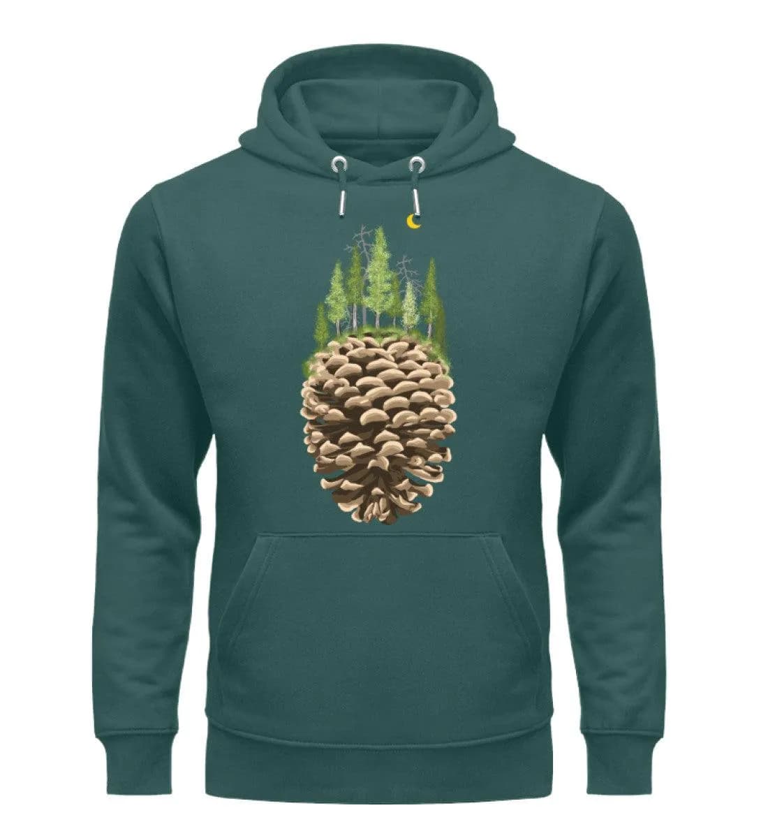 Bäume auf Tannenzapfen - Unisex Premium Bio Hoodie