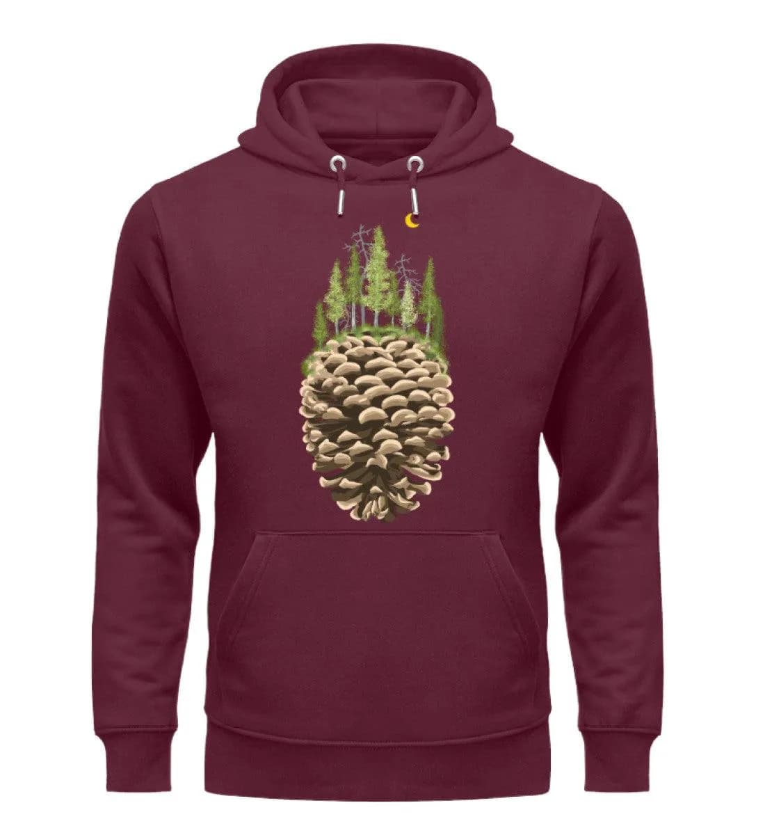 Bäume auf Tannenzapfen - Unisex Premium Bio Hoodie