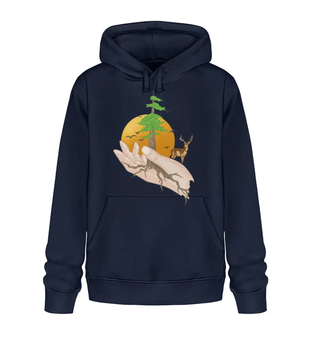 Root hands - Unisex Basic Bio Hoodie