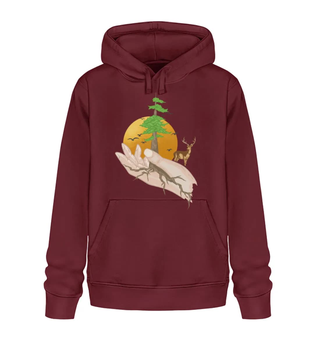 Root hands - Unisex Basic Bio Hoodie