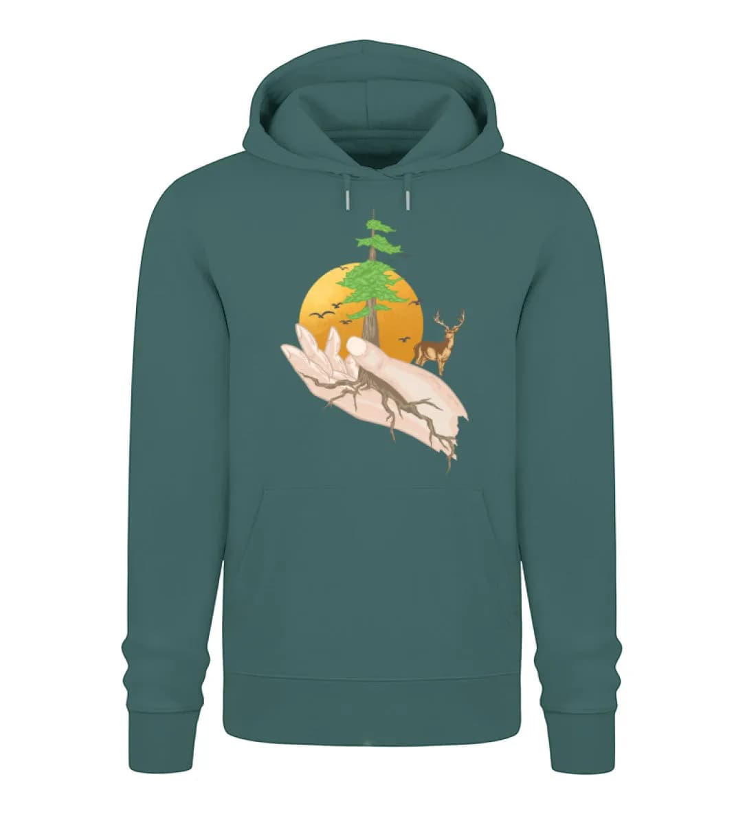 Root hands - Unisex Premium Bio Hoodie