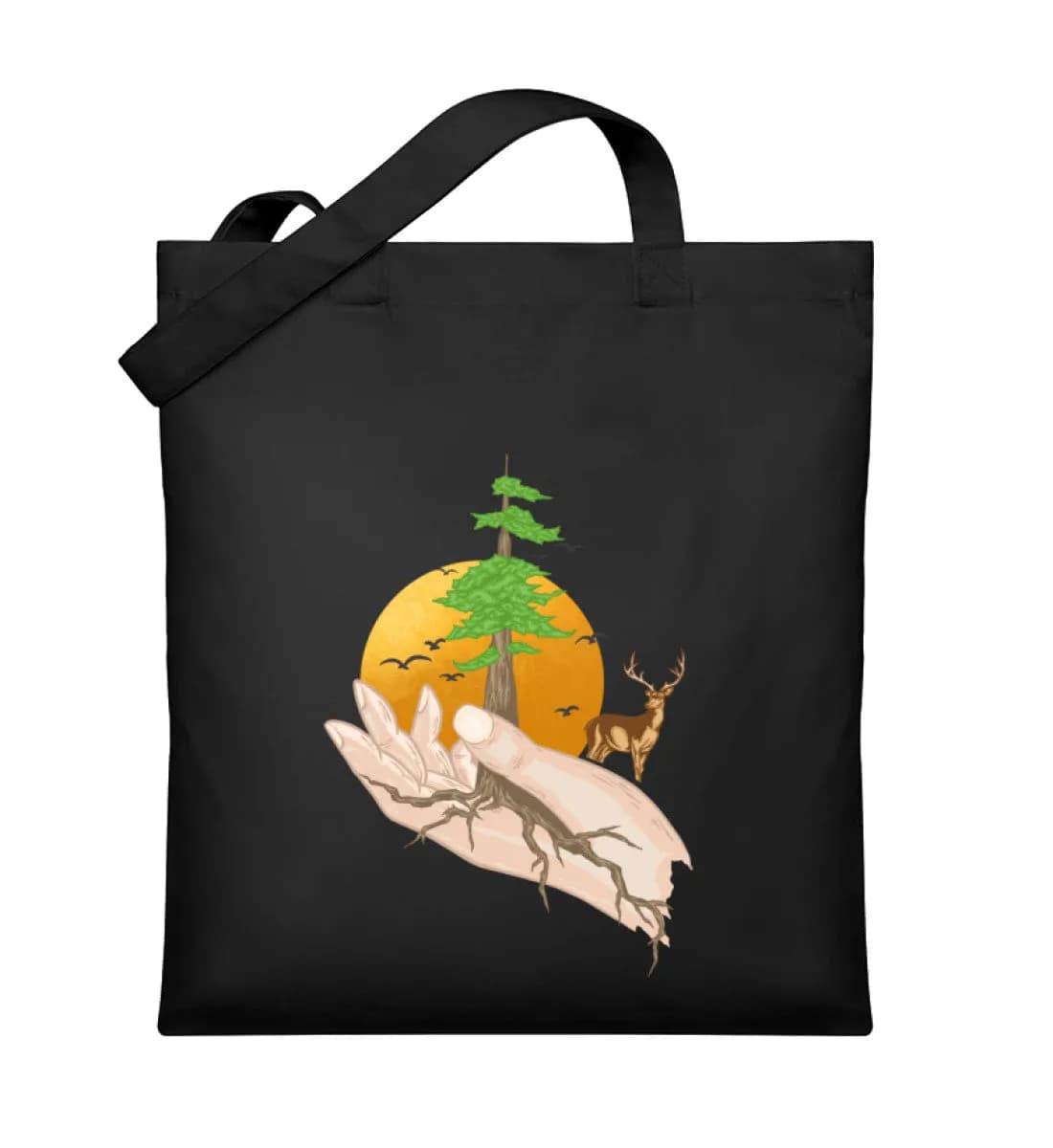 Root hands - Organic Jutebeutel