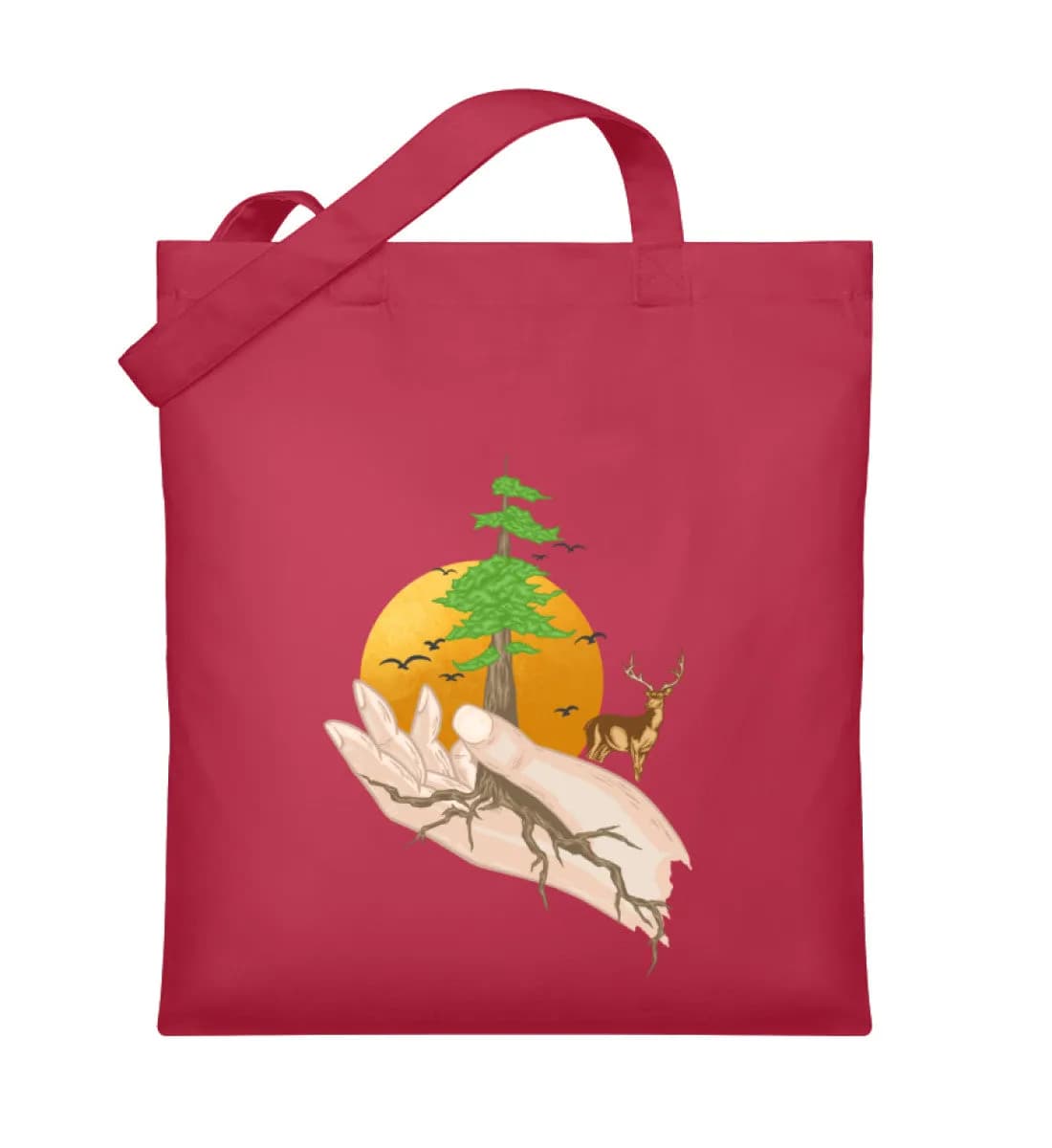 Root hands - Organic Jutebeutel