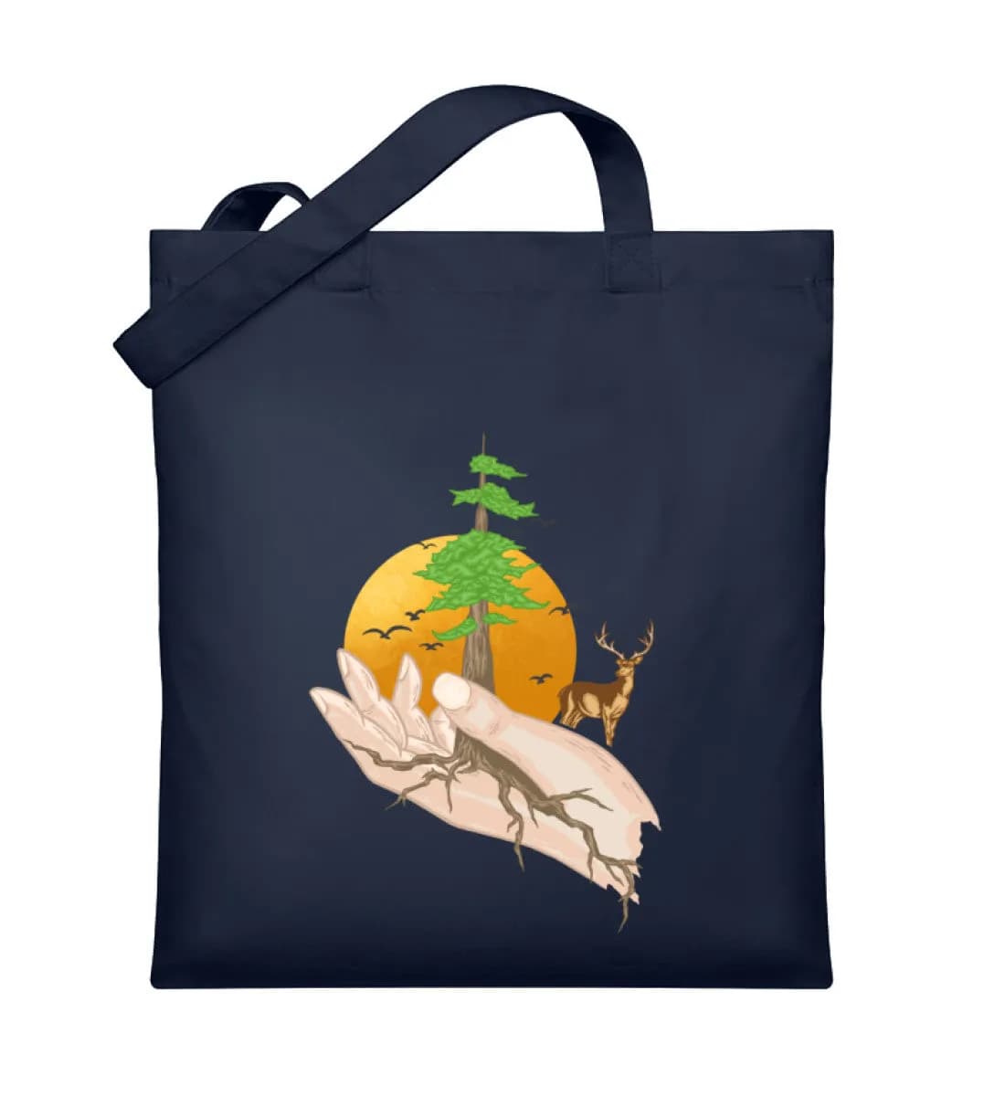 Root hands - Organic Jutebeutel