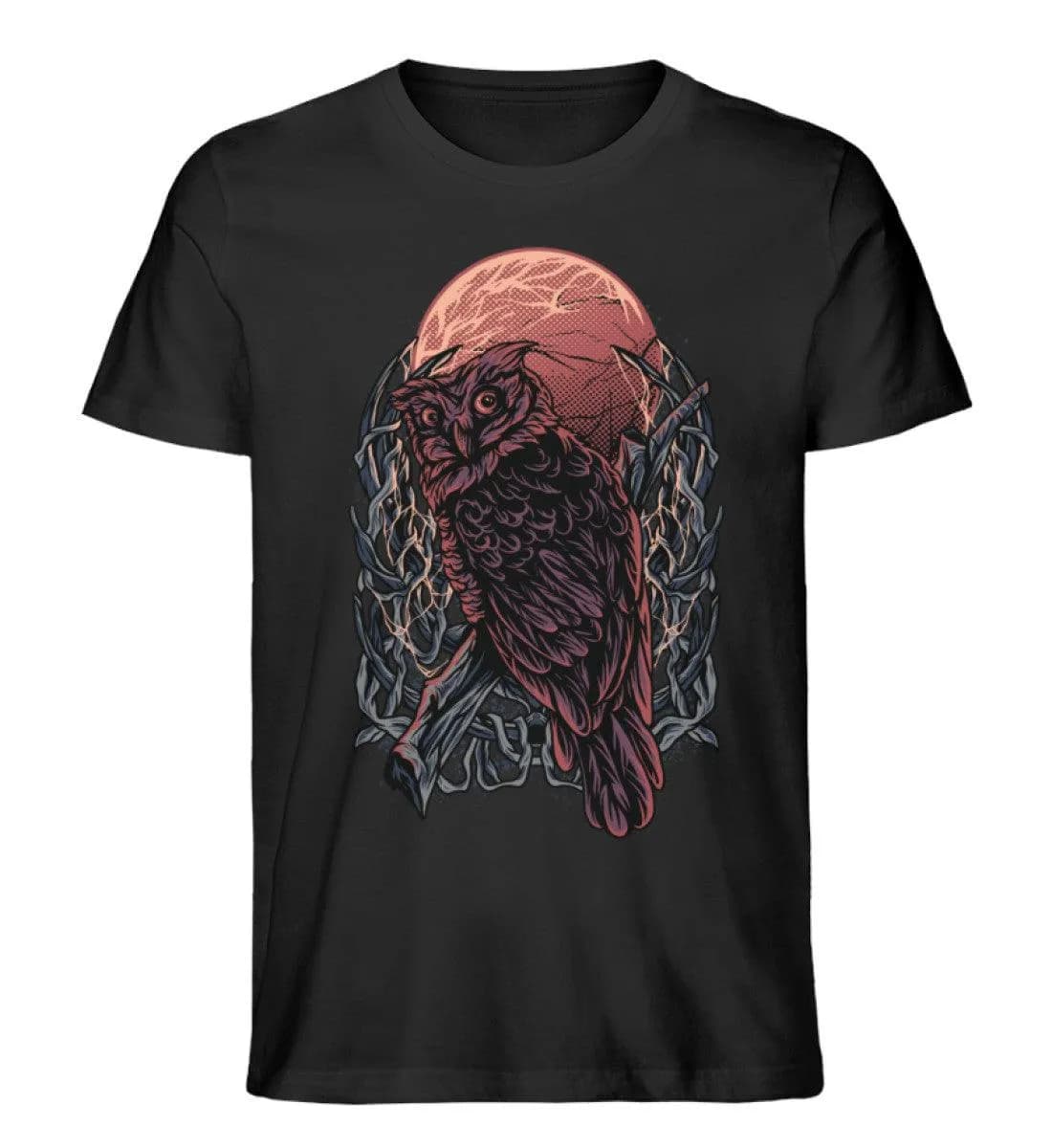 Eule Blutmond - Herren Premium Bio Shirt