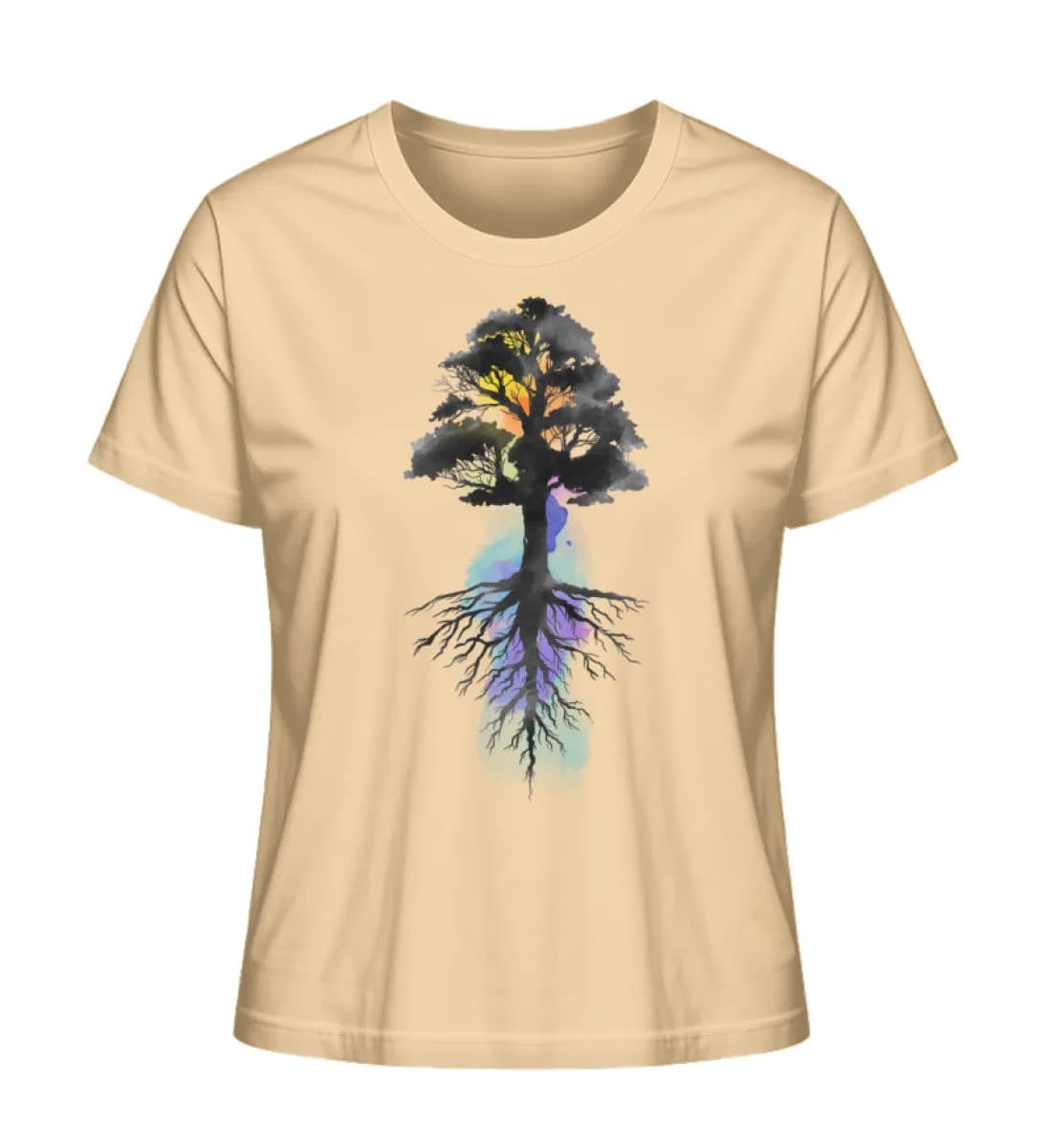 Watercolor Tree - Damen Premium Bio Shirt