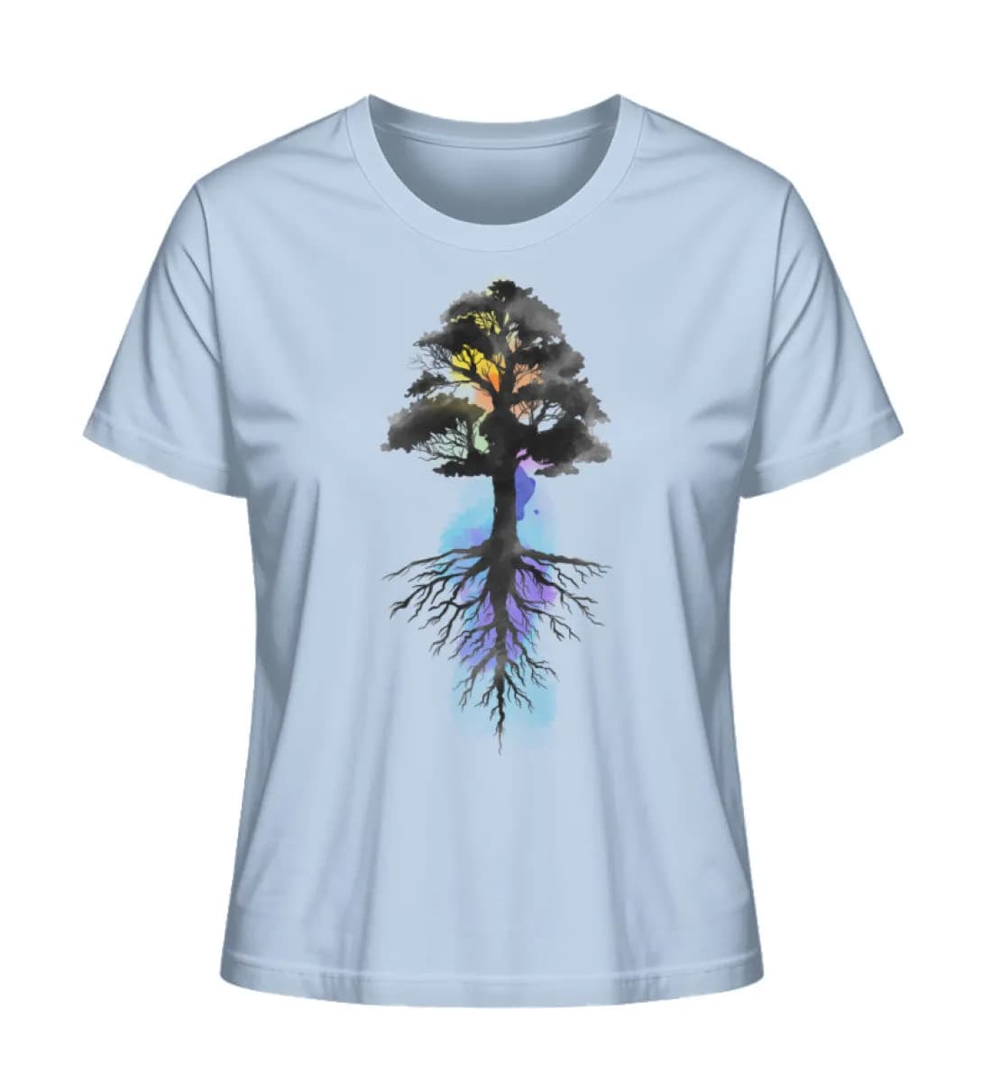 Watercolor Tree - Damen Premium Bio Shirt