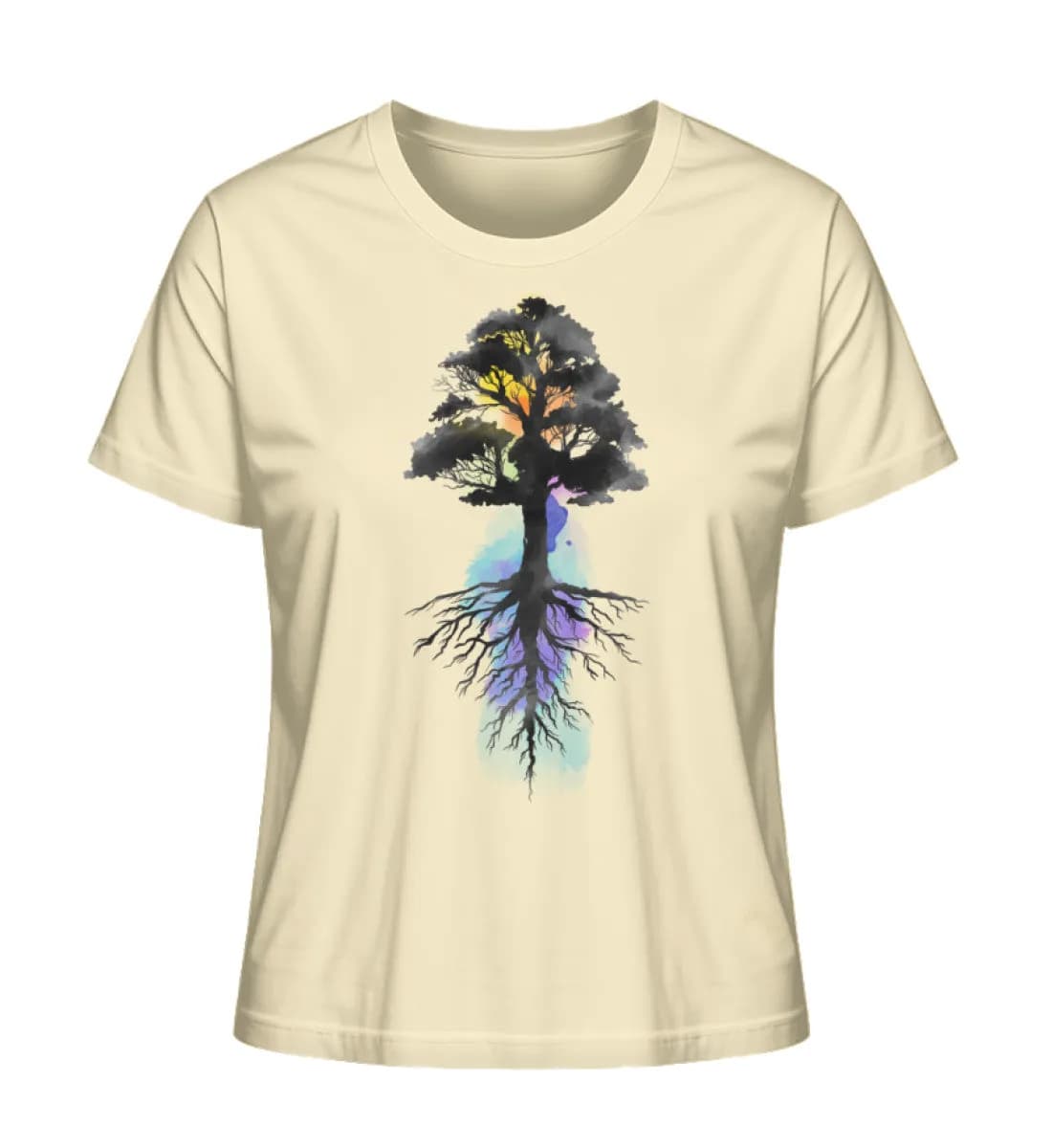 Watercolor Tree - Damen Premium Bio Shirt