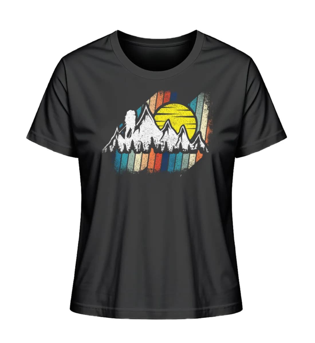 Berge mit Sonne - Damen Premium Bio Shirt