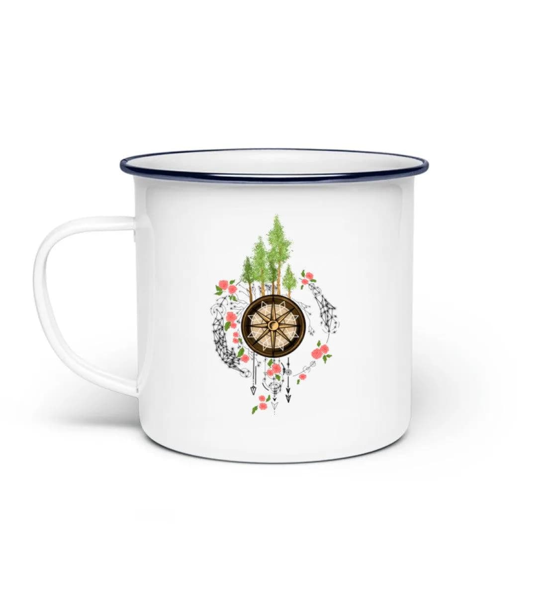 Compass of Nature - Emaille Tasse