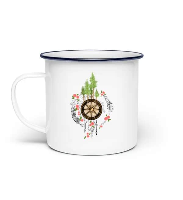 Compass of Nature - Emaille Tasse