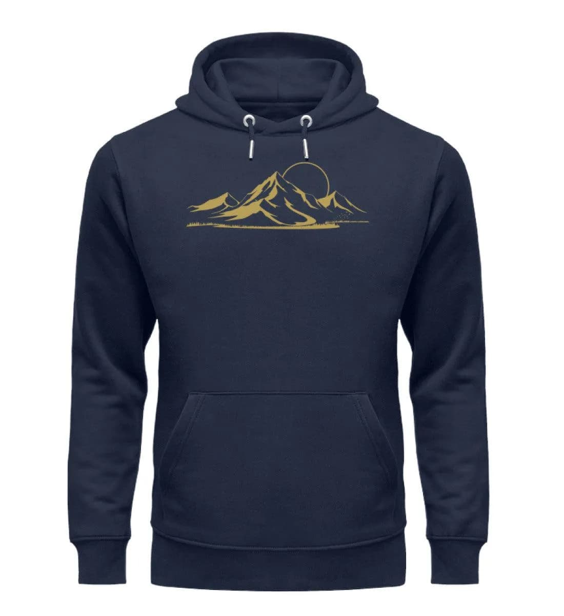 Berglandschaft gold - Unisex Premium Bio Hoodie