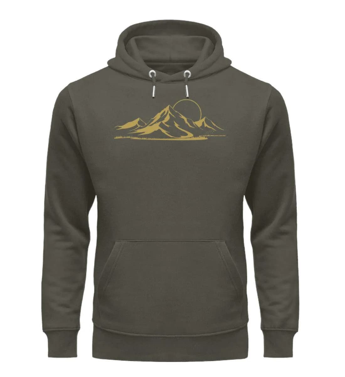Berglandschaft gold - Unisex Premium Bio Hoodie