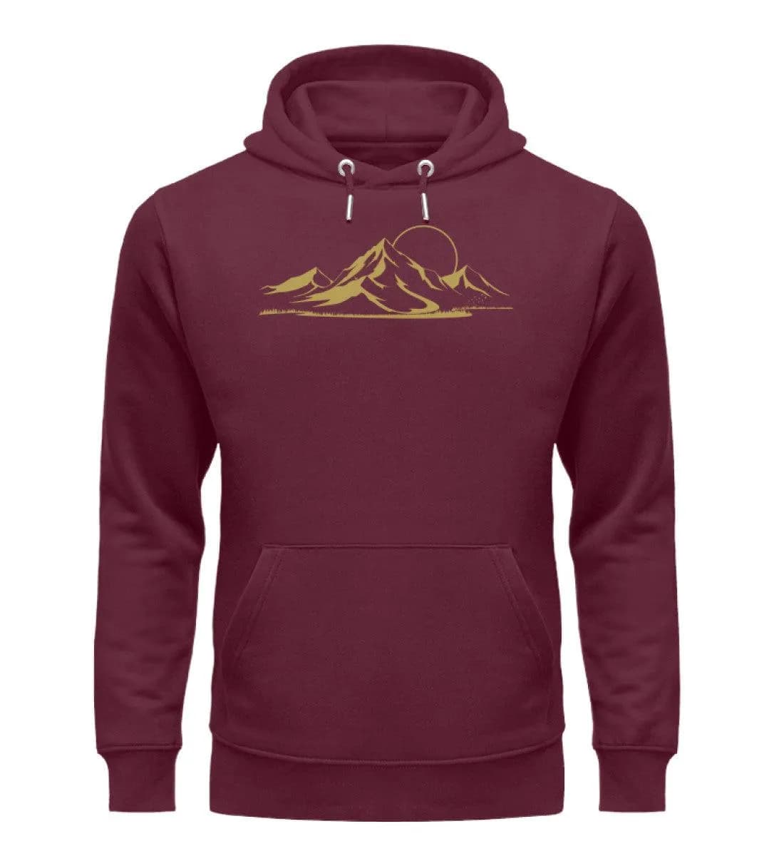Berglandschaft gold - Unisex Premium Bio Hoodie