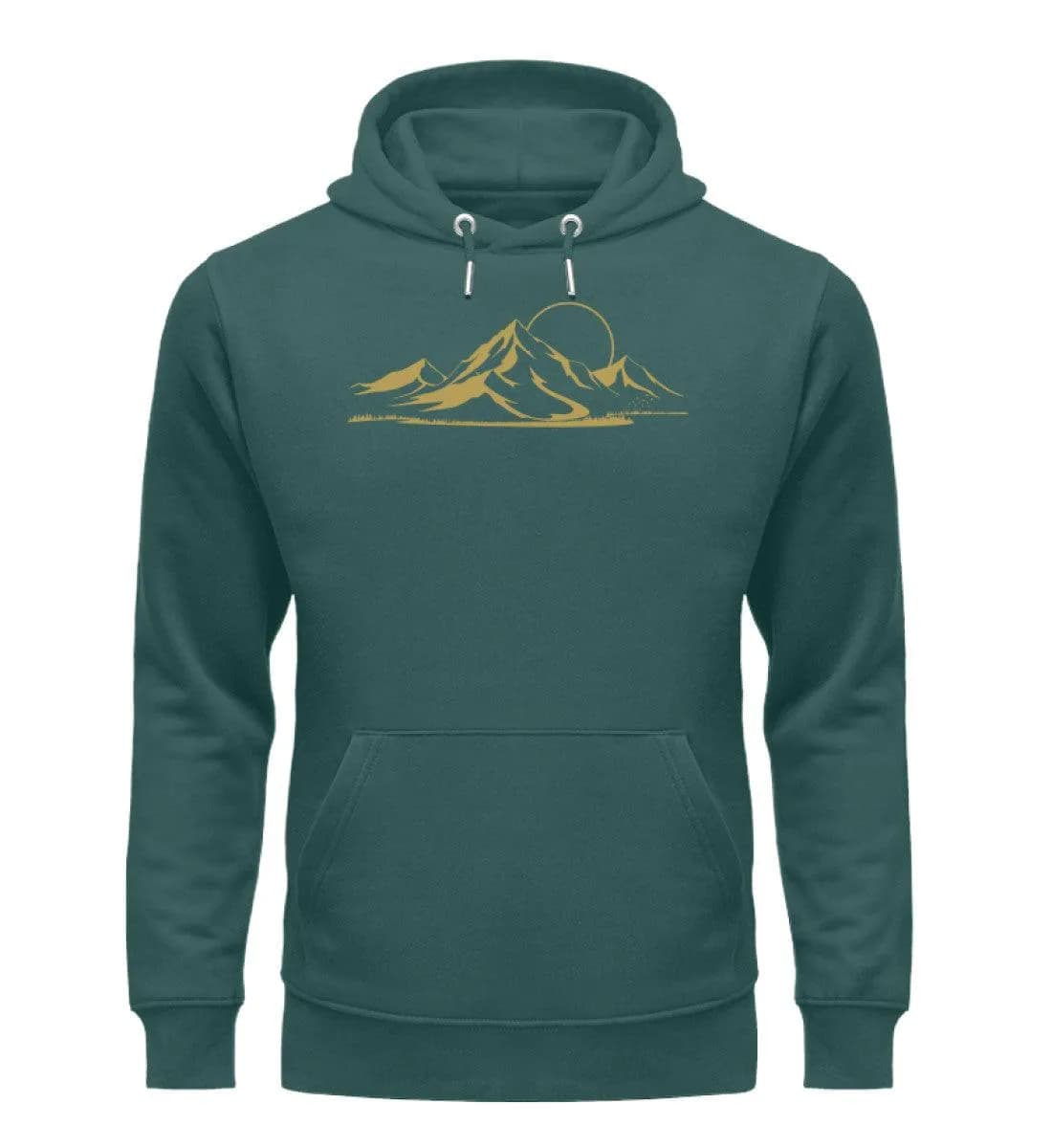 Berglandschaft gold - Unisex Premium Bio Hoodie