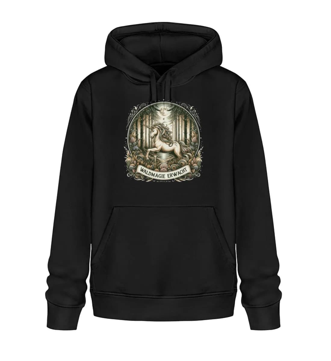 Einhorn Waldmagie erwacht - Unisex Basic Bio Hoodie