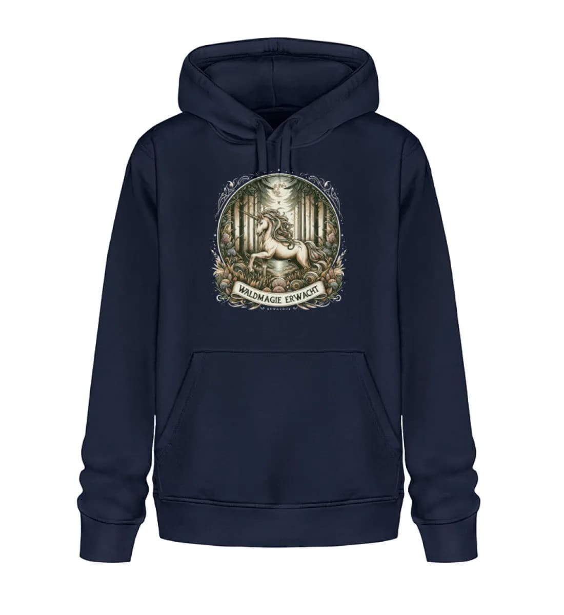 Einhorn Waldmagie erwacht - Unisex Basic Bio Hoodie
