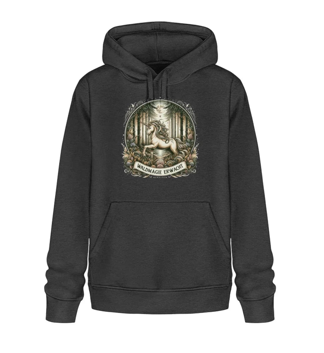 Einhorn Waldmagie erwacht - Unisex Basic Bio Hoodie