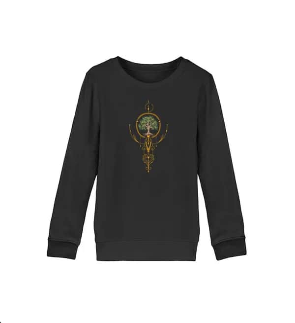 Baum mit Ornamenten - Kinder Bio Sweatshirt