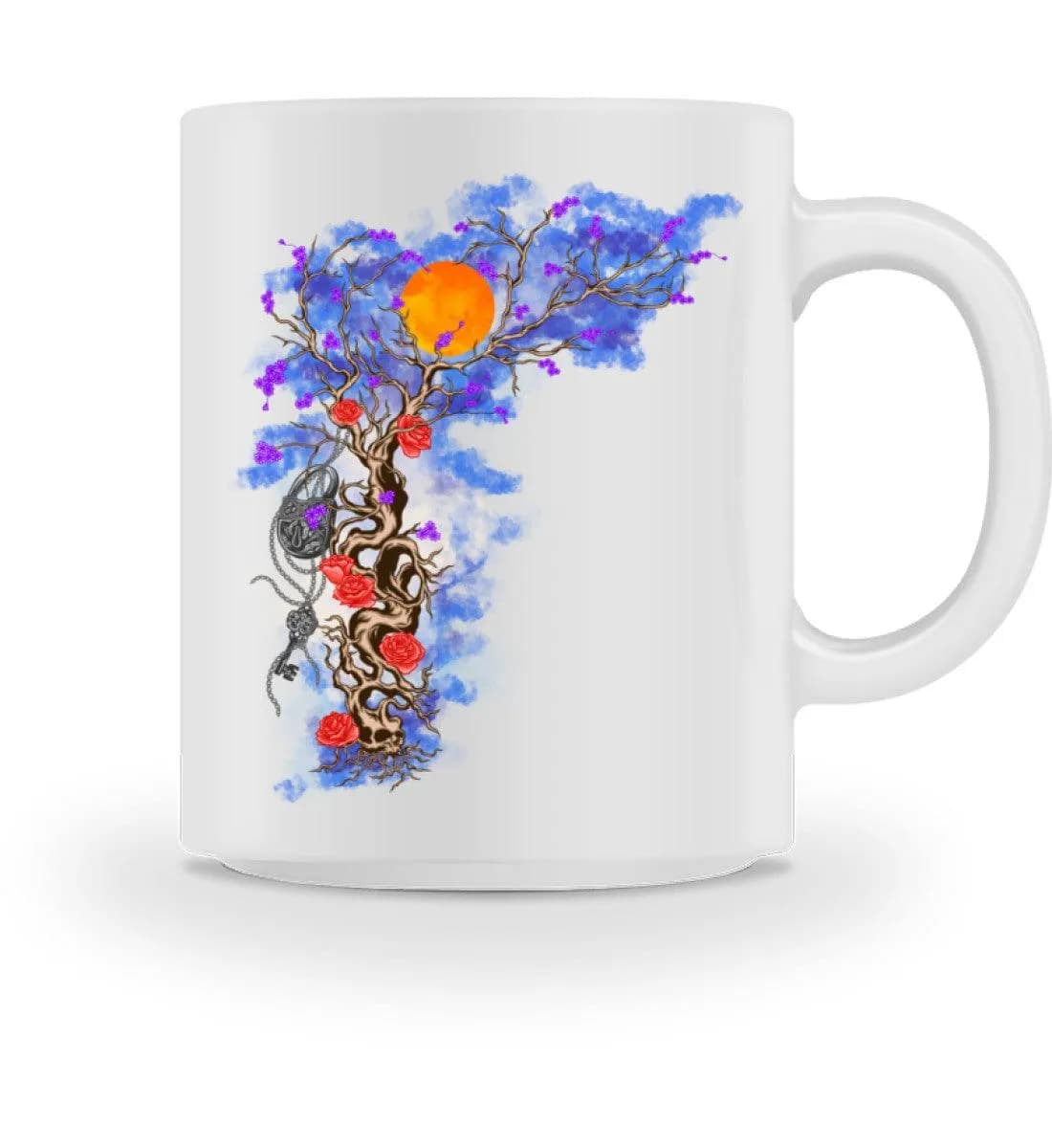 Padlock with roses - Tasse
