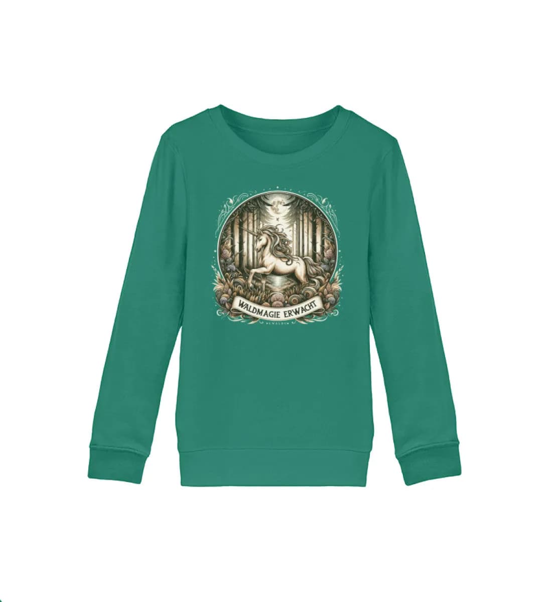 Einhorn Waldmagie erwacht - Kinder Bio Sweatshirt