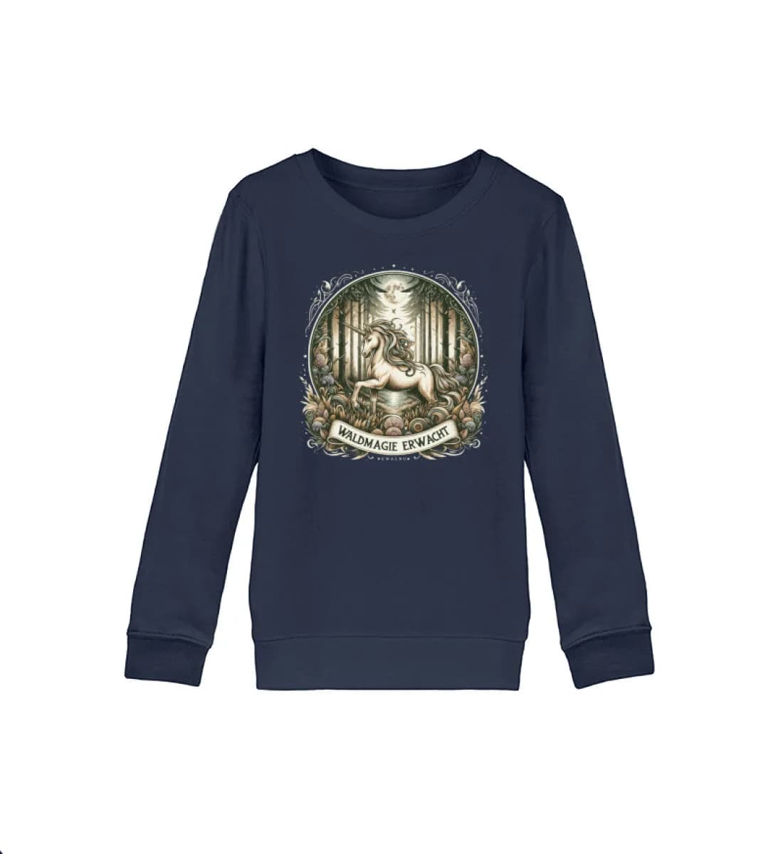 Einhorn Waldmagie erwacht - Kinder Bio Sweatshirt