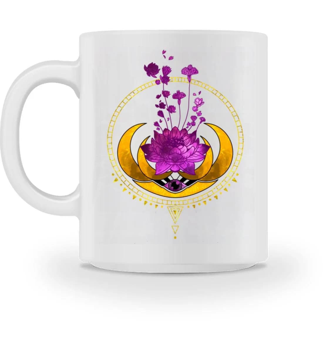 Lotusblume mit Monden - Tasse