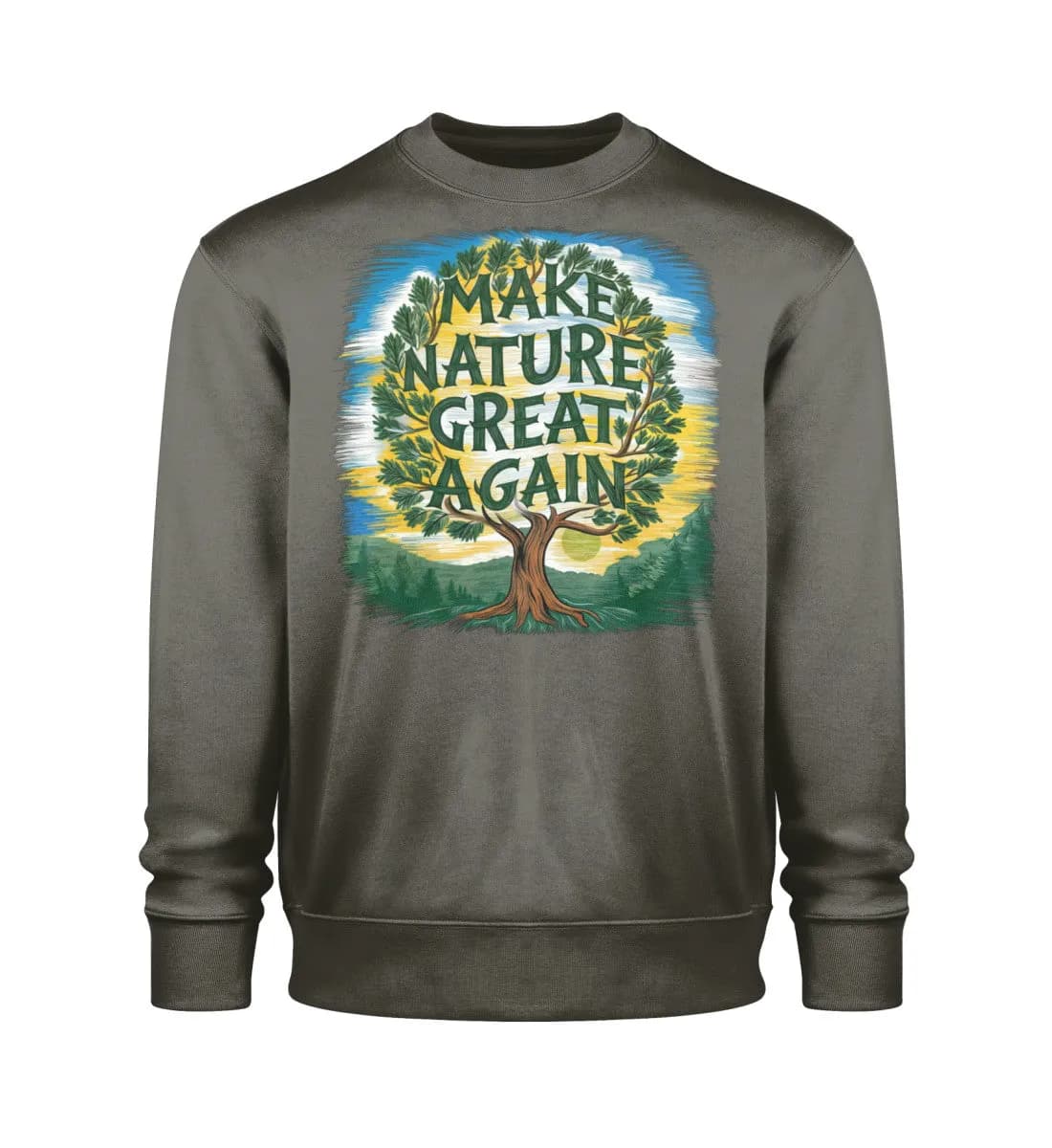 Make Nature great again Tree - Unisex Bio Sweatshirt