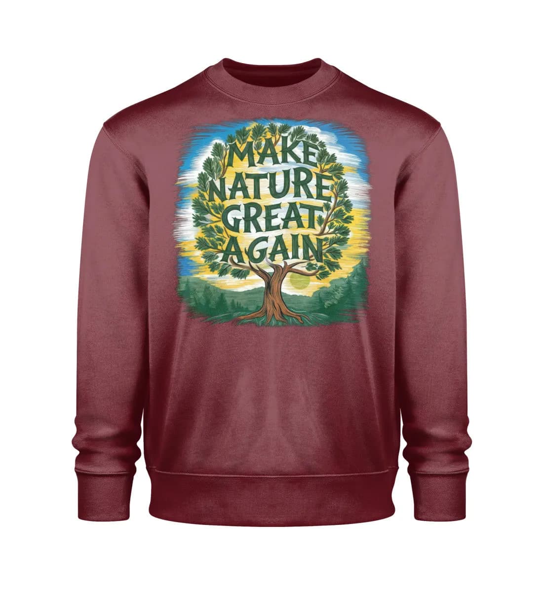 Make Nature great again Tree - Unisex Bio Sweatshirt