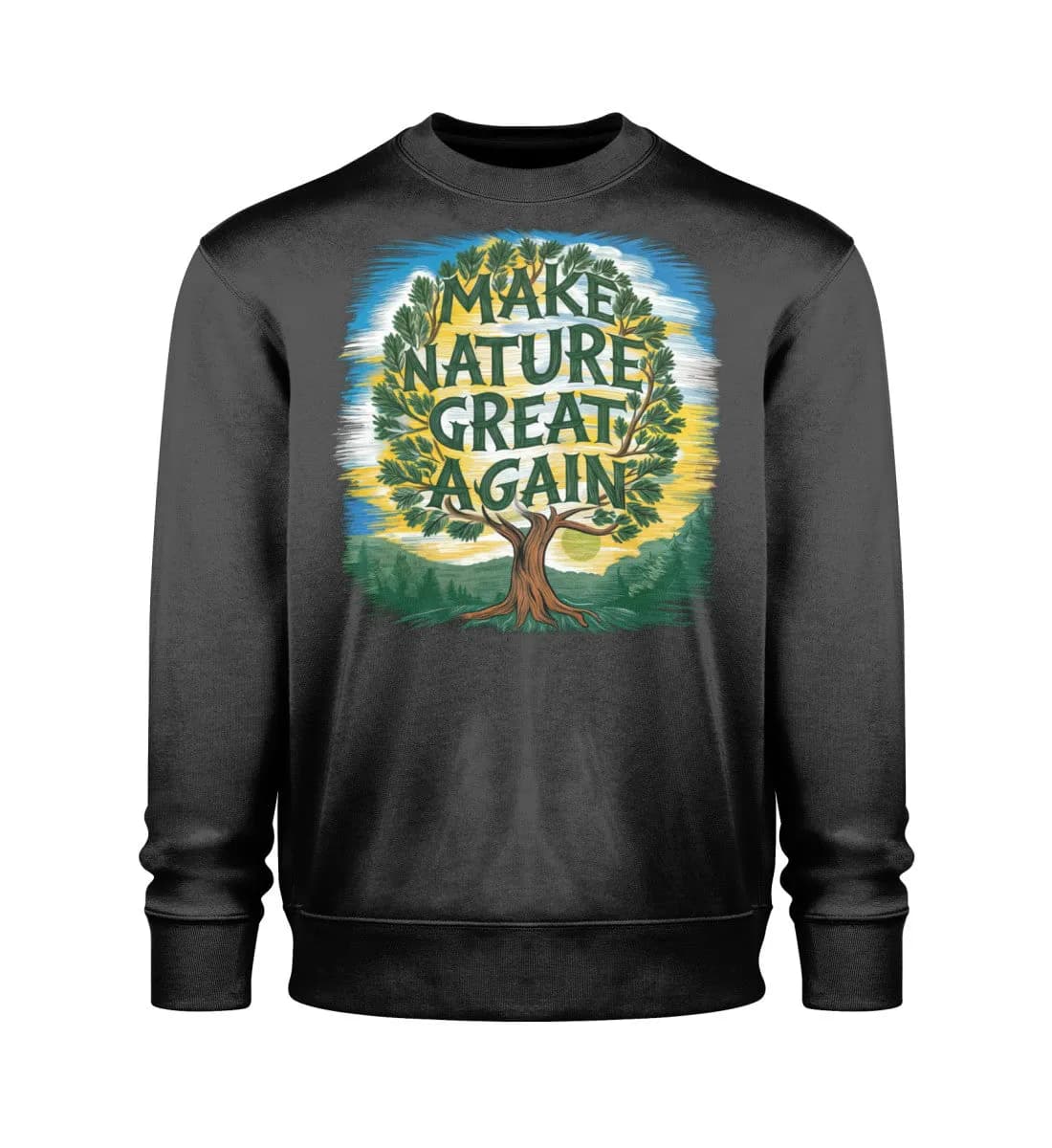 Make Nature great again Tree - Unisex Bio Sweatshirt
