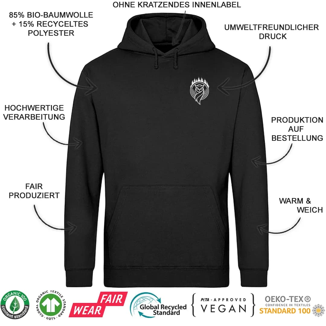 Baum mit Ornamenten - Unisex Basic Bio Hoodie