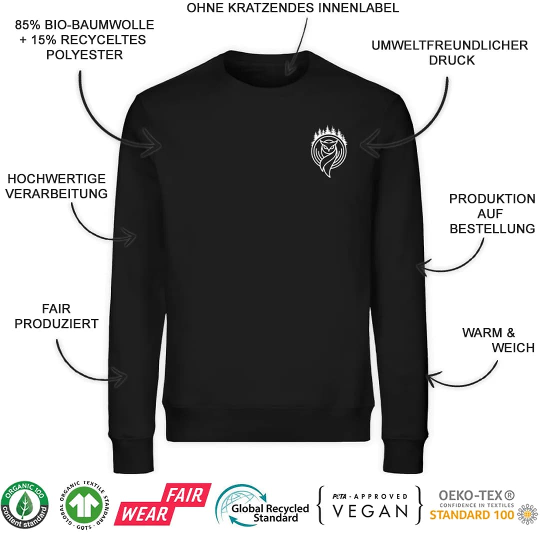Baum mit Ornamenten - Unisex Bio Sweatshirt