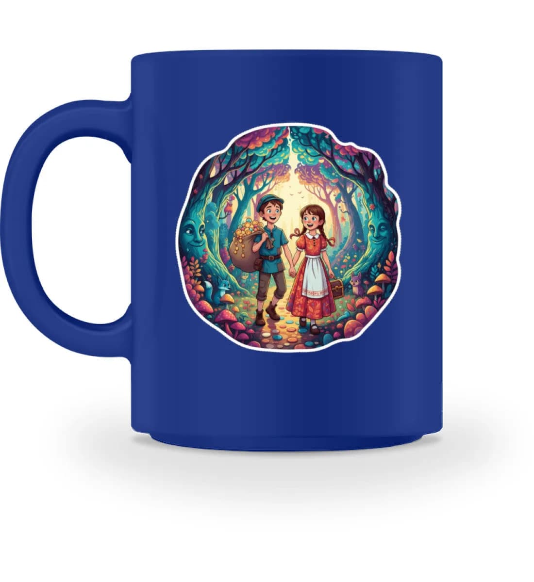 Hänsel und Gretel entkamen der Hexe - Tasse