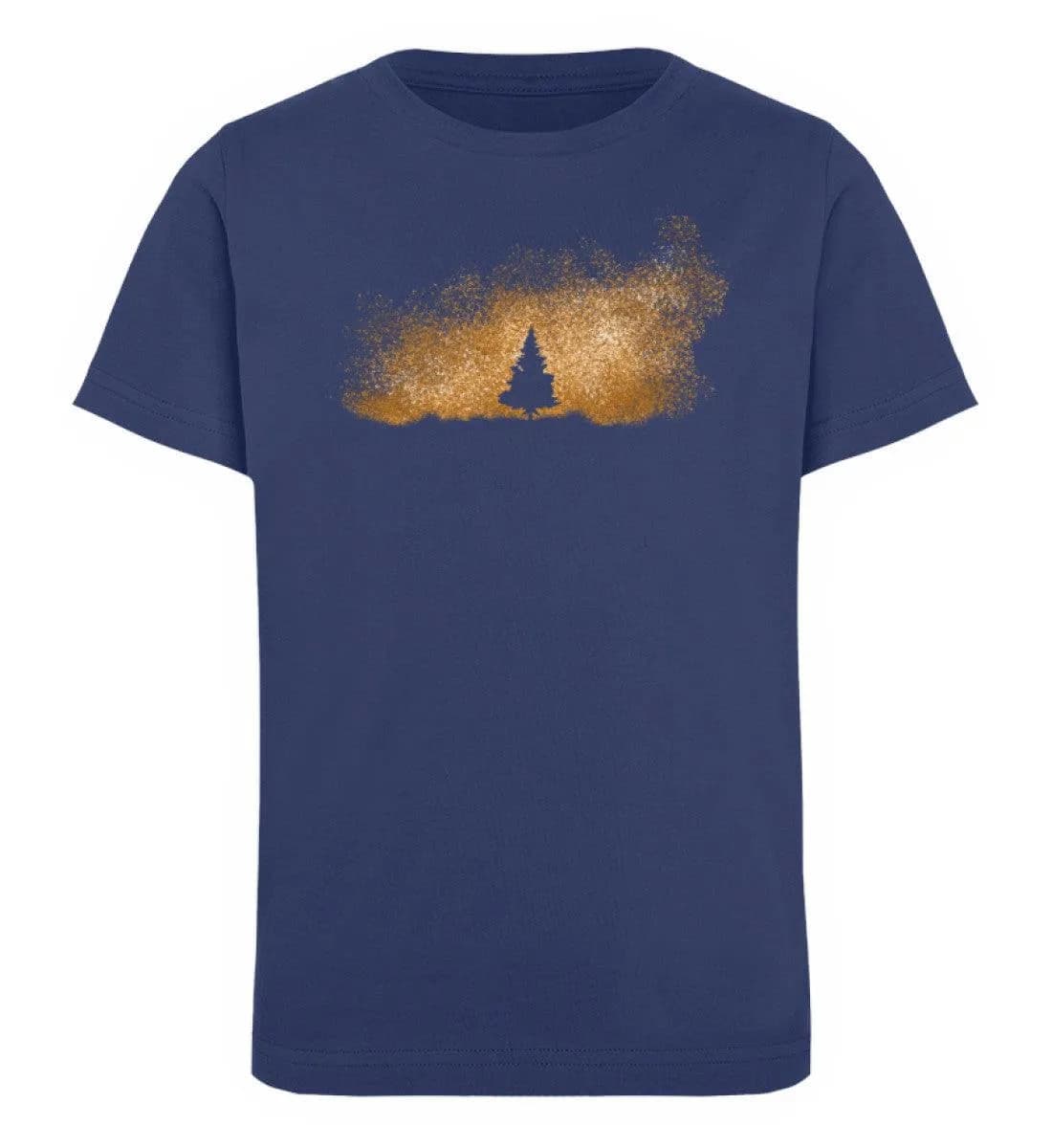 Baum im Sternenhimmel orange - Kinder Bio T-Shirt