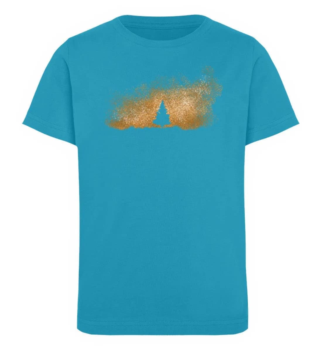 Baum im Sternenhimmel orange - Kinder Bio T-Shirt