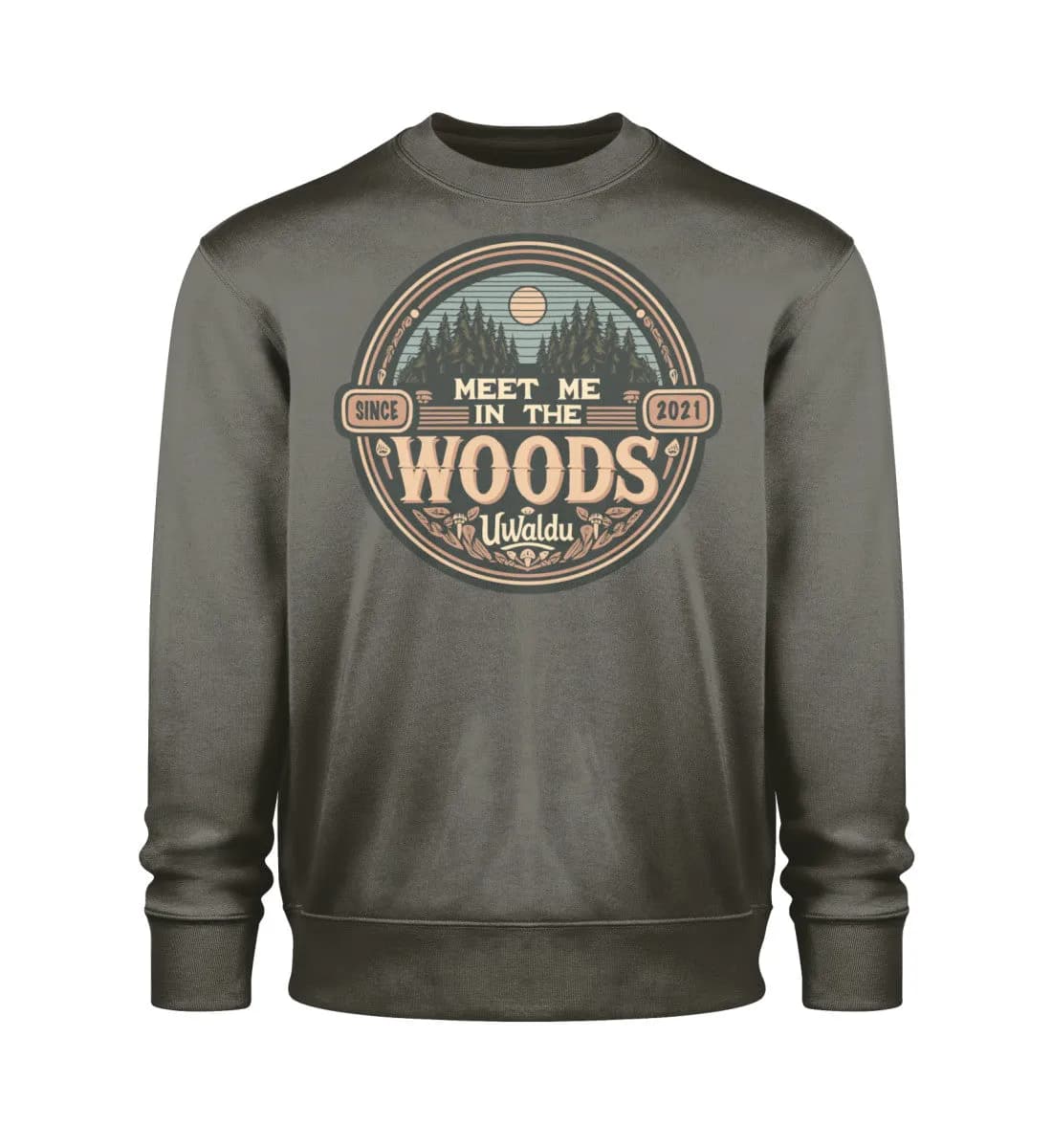 Meet me in the Woods round - Unisex Bio Sweatshirt