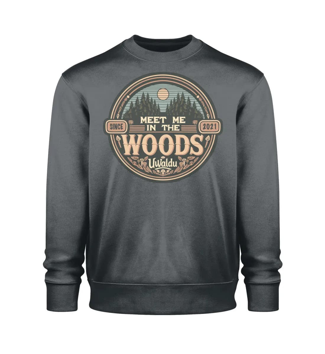 Meet me in the Woods round - Unisex Bio Sweatshirt