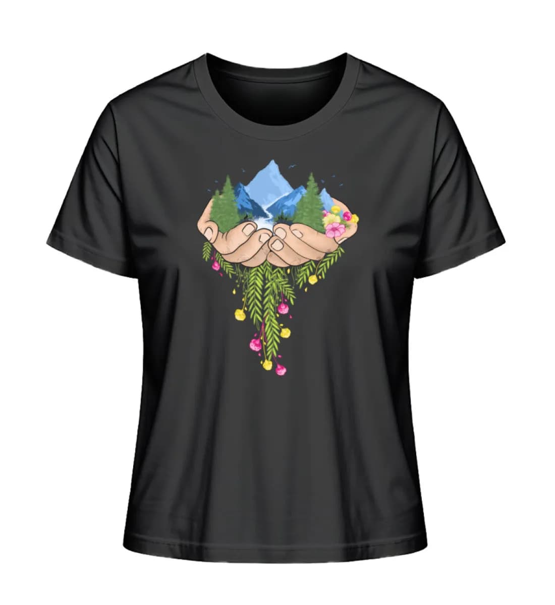 Nature in Hands - Damen Premium Bio Shirt